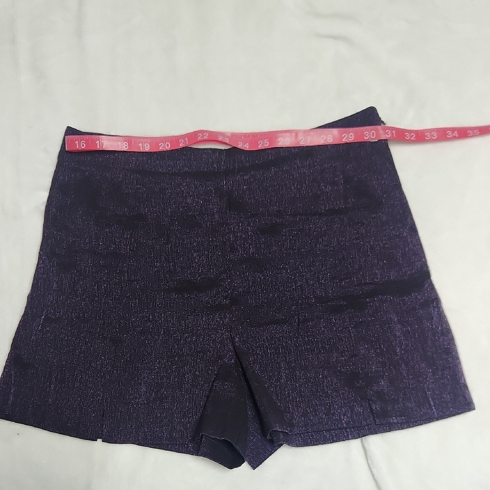 BCBGeneration Purple Skorts with High-Waisted Design